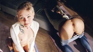 The cute girl did her exercises and then she had intense sex