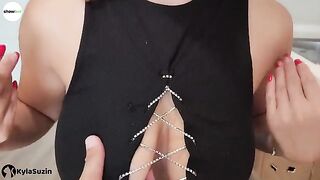 The girl is looking for excuses to get fucked by using her neighbor