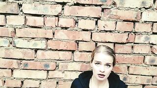 A lone girl is being hunted by hordes of men in a post-apocalyptic world on Halloween