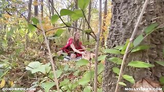 Little Red Riding Hood was fucked by the Big Bad Wolf in the middle of the street