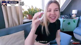 A hot stepbrother fucks his sister using an app as an excuse