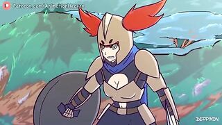 Cartoon girls on a treasure hunt get fucked by monsters