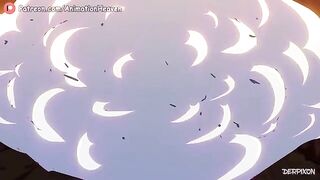 Cartoon girls on a treasure hunt get fucked by monsters