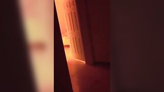 Redhead girl exhibitionist gets fucked by a hidden voyeur