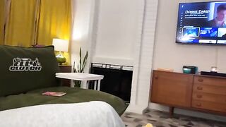 A guy on a Tinder date gets surprised by a roommate twist