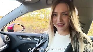 Picking up a girl in the car and getting intimate