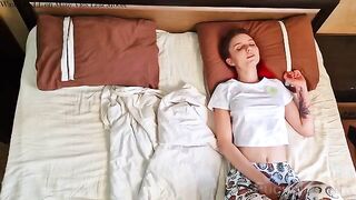 Good wife lets her husband cum before going to work