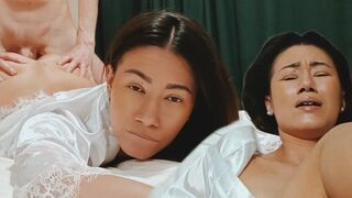 Hot Asian mom is tired and needs your help to relax