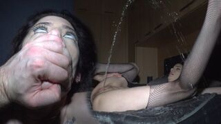 The slut almost hit the ceiling due to a powerful orgasm
