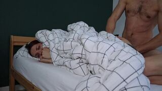 A stepfather fucked his stepdaughter, thinking she was his wife