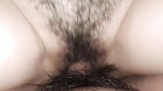 A woman gets her pussy filled with cum in an intense session