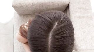 A stunning Asian beauty delivers an unparalleled close-up handjob and blowjob experience