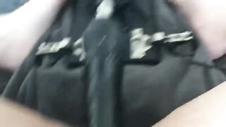 A girl gets her clit ground and fucked by a machine until she cums