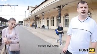 Hunter picked up a girl at the train station and fucked her