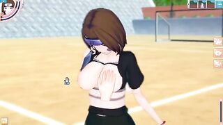 Fucked big tits Naruto Rin Nohara in 3D