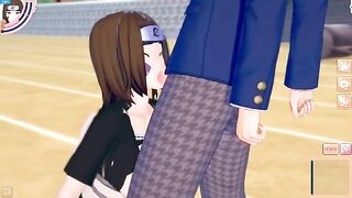 Fucked big tits Naruto Rin Nohara in 3D