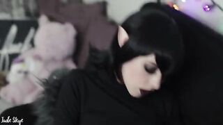 Mavis Dracula gets her fangs dirty with cock sucking and swallowing