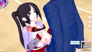 Game Koikatsu! ]Fuck big tits DanMachi Yamato Mikoto's 3D porn