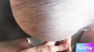 Hot step sister does yoga and gets fucked hard by her brother in doggy style