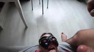 Babe gets her asshole gapped twice in a row with cumshots