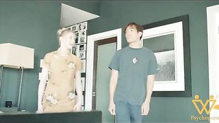 Hot Melody Marks in a Chinese dress, getting fucked hard by an Asian cock