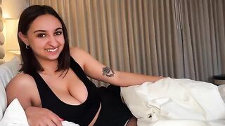 A girl is fucking her friend in a hotel room accidentally