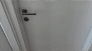 A neighbor wanted sex and the condom ended up in her pussy