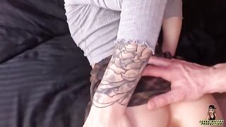 The guy playfully teased the sexy ass of a little beauty Leksa Biffer