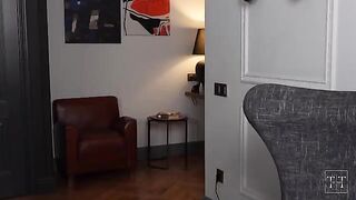 A hot girl and her boyfriend have amazing sex, but her annoying neighbor keeps disturbing them