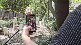 A famous Colombian actress was recognized by an American and had sex with him outdoors