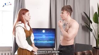 A guy checked the clothes and got a blowjob from a naughty tailor