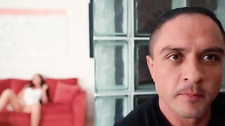 Pervert dude caught his stepmom jerking off and fucked her
