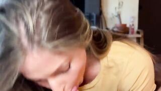 Guy filming his girlfriend without her knowledge, candid and real