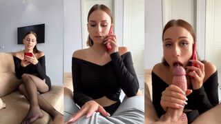 My boyfriend forced me to cheat, I told on the phone about the intense action