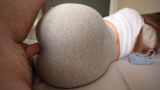 I was jerking off when my stepsister caught me and we fucked