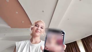 A cute girl fucks with her boyfriend in pussy and ass