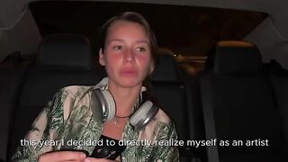 A talented Russian artist makes her porn debut with a blowjob scene