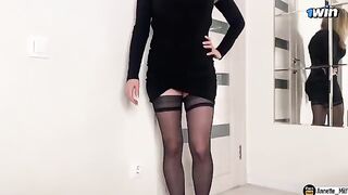 Stepmom checked my cock after our conversation. It was intense!