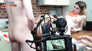 Behind the Scenes: Tender FFM threesome action