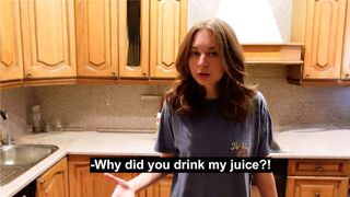 An angry roommate turned into a cute girl after sex, a surprising twist
