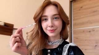 What to do if your maid is pregnant after a creampie? Fucking her hard again!