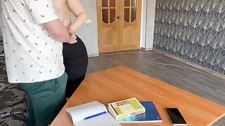 Hot teacher fucked by young student in steamy encounter
