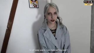 A random girl scared me, fortunately, she turned out to be a nymphomaniac and we fucked