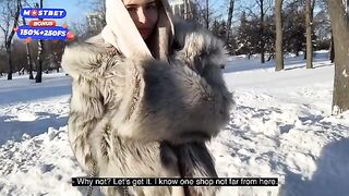 Picking up a slut in the street while walking my dog