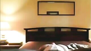 I bought sexy linen and arranged a dance on the bed with my big boobs