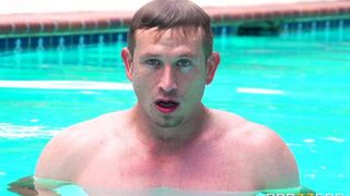 I wanted to get tan so I had sex in the pool
