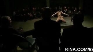 The leader mocked the girls using 10 vibrators for bondage