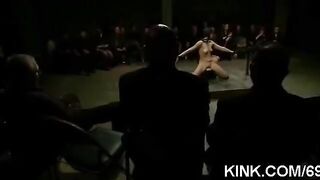 The leader mocked the girls using 10 vibrators for bondage