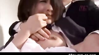 Asian brother roughly fucked his sister in the hardest way