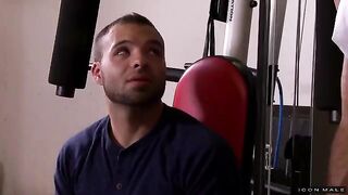 A man experienced real male fuck with a suction device
